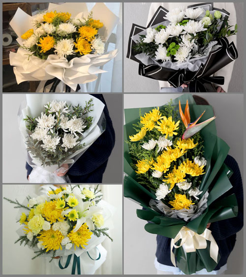 山东青岛即墨市移风店镇北张院村白事花束代送